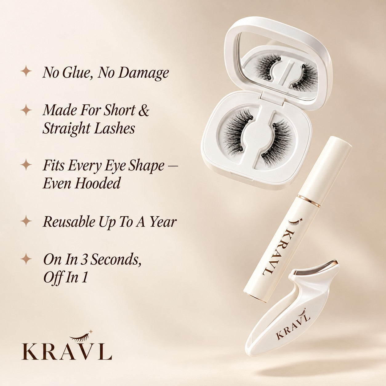 KRAVL magnetic lash benefits